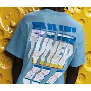 $45 Men's Nike Sportswear Max90 Tuned In TN Air Loose Fit  T-Shirt HJ0750 Blue L
